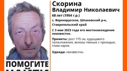 Кареглазого пенсионера разыскивают на Ставрополье