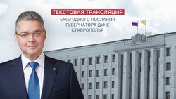 Ежегодное Послание губернатора Ставрополья: текстовая трансляция