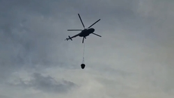 Вертолёт МЧС прекратил тушение пожара в Дагестане из-за сильного ветра