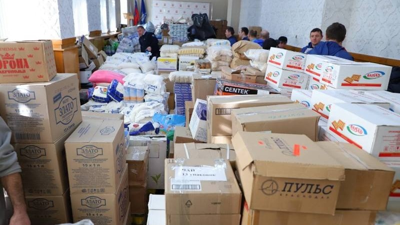 Жители Пятигорска собрали ещё 25 тонн гумпомощи для беженце из Донбасса
