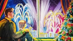 Рисунок 12-летней ставропольской школьницы станет новогодней открыткой