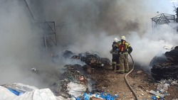 Пожар на складе в Георгиевске удалось локализовать