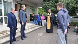 Настоятель Пантелеимоновского храма благословил группу мобилизованных ессентучан 