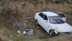 Водитель легковушки на Ставрополье улетел в обрыв и выпил сразу после ДТП
