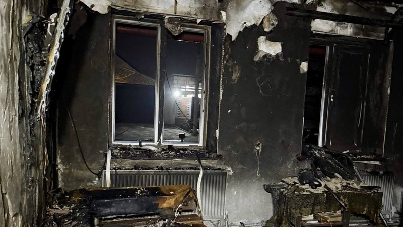 Жилой дом сгорел в Петровском округе