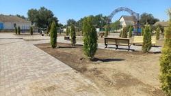 Парковую зону благоустроили в селе Левокумского округа благодаря нацпроекту