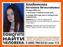 Девушка в клетчатой рубашке и светлых тапочках пропала в Пятигорске