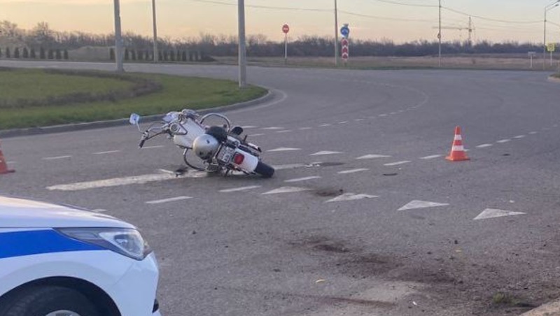 Пассажирка пьяного мотоциклиста пострадала в ДТП в Ставрополе 
