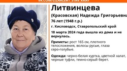 Пропавшую пенсионерку в тёмно-синем берете ищут в Кисловодске