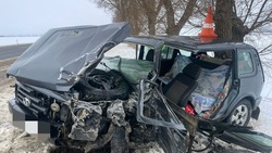 Водитель «десятки» тяжело пострадал после лобового столкновения на трассе в Петровском округе