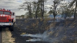 Природный пожар на 500 кв. м потушили у посёлка на Ставрополье