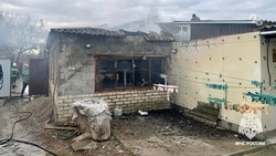 Пожар площадью 200 кв. м локализовали огнеборцы в Благодарном  