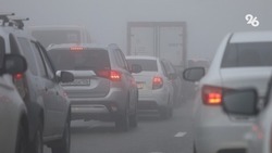 Густой туман ограничил видимость на федеральной трассе вблизи Нефтекумска