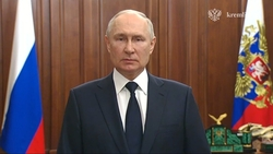 Президент России Владимир Путин обратился к нации