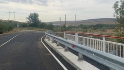 Реконструкцию моста завершили в Кочубеевском округе