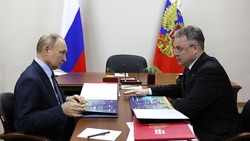 Губернатор Ставрополья встретился с президентом Путиным в Солнечнодольске 