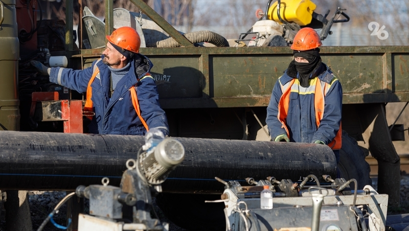 В Шпаковском округе строят ещё один водовод протяжённостью 800 метров
