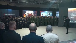 Кадеты и курсанты Ставрополья посетили выставку, посвящённую героям СВО