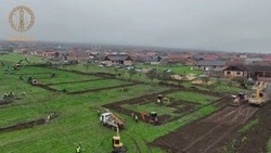 Кадыров осмотрел место, где построят 100 домов для жителей затопленных сёл Чечни