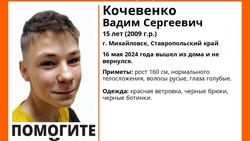 15-летний подросток в красной ветровке пропал на Ставрополье