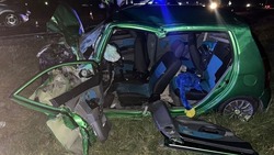 Ставропольчанка с двумя детьми пострадала в ночной аварии на территории соседнего региона