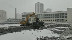 Бассейн возводят в юго-западном районе Ставрополя 