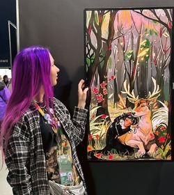 Ессентучанка представила свою картину на Всемирном фестивале молодёжи