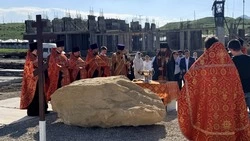 Архиепископ благословил закладку камня в основание нового храма в Железноводске
