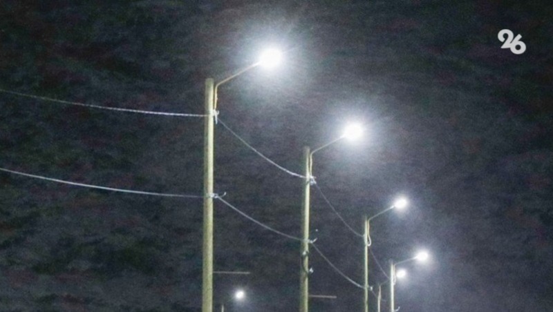 Более 12 км линий освещения установят на дорогах Ставрополья до конца года