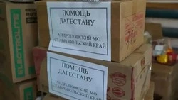 Андроповский округ направил гумпомощь пострадавшим от паводков жителям Дагестана