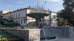 Фонтан на бульваре Ермолова в Ставрополе заработал после восстановления