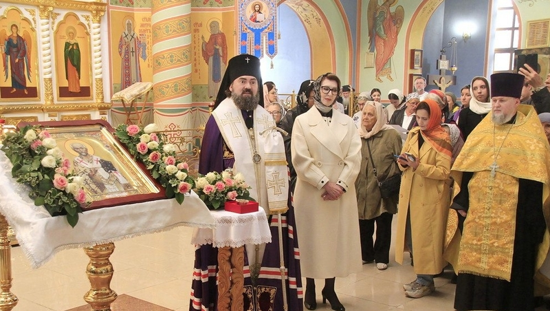 Итальянская маркиза передала в новый собор Нальчика мощи Иоанна Златоуста