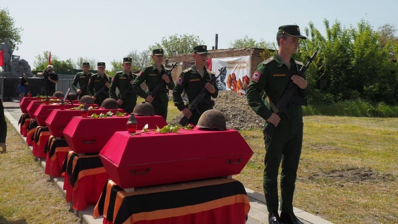 Останки шести героев Великой Отечественной войны перезахоронили на Ставрополье