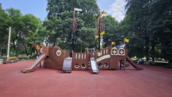 Парк с 13-метровым кораблём и спортплощадками построили в станице Боргустанской 