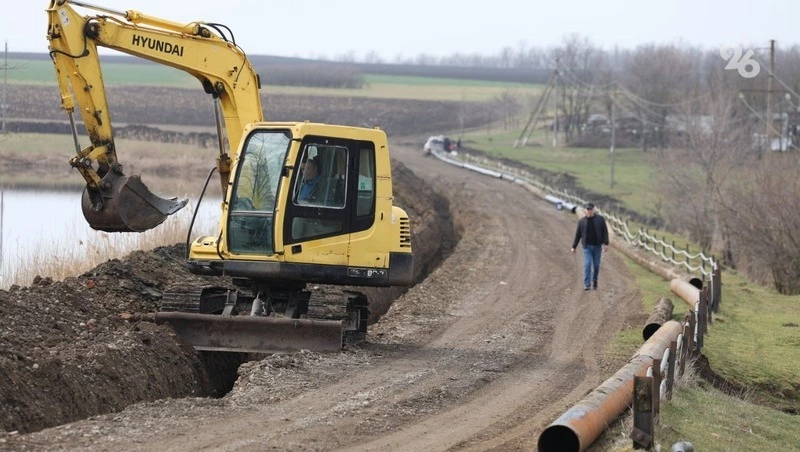 Водовод в Новоалександровском округе отремонтировали на 70%