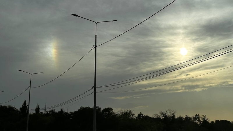 Гало заметили ставропольцы в небе над Невинномысском