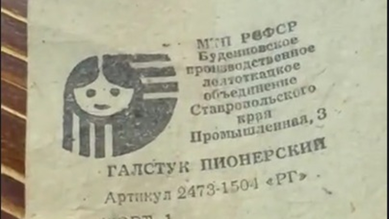 Пионерский галстук 1991 года подарили главе Невинномысска 