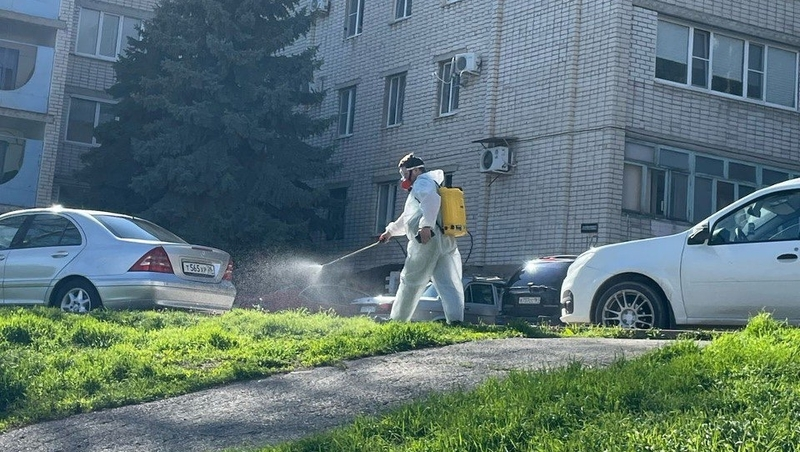 Около 700 тыс. кв. м городских территорий Ставрополя обработали от клещей