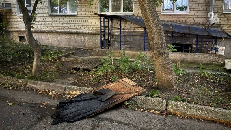 Пожар произошёл в подвальном помещении многоквартирного дома в Ставрополе