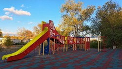 Детские игровые зоны оборудовали в селе Андроповского округа благодаря нацпроекту