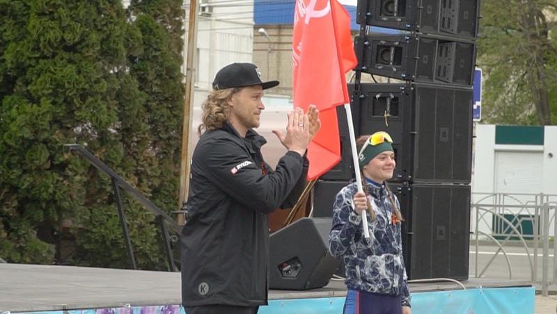 Гандбольный клуб «Виктор» пронёс знамя Победы в Ставрополе