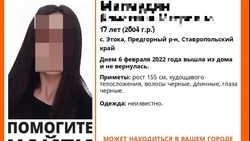 В Ставропольском крае разыскивают пропавшую несовершеннолетнюю девушку 