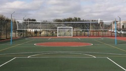В селе Красногвардейского округа построили новую спортплощадку по губернаторской программе