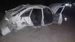 Подросток и двое взрослых пострадали при опрокидывании авто в Степновском округе