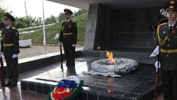 Вечный огонь, не горевший на постоянной основе, зажгли на мемориале в Пятигорске