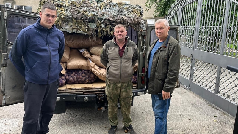 В зону СВО доставили ещё один конвой с провизией из Петровского округа