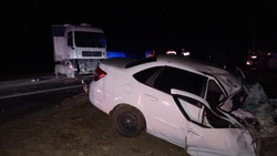 Житель Калмыкии пострадал в ДТП с грузовиком и легковушкой на трассе Ставрополья
