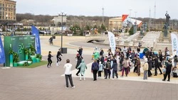 В Ставрополе провели массовую зарядку для подготовки к Зелёному Марафону 