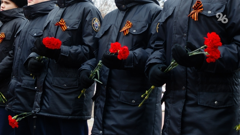 Память погибших пограничников почтили в парке Победы Ставрополя