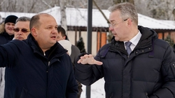 Глава Ставрополья проверил благоустройство парка им. Говорухина в Железноводске